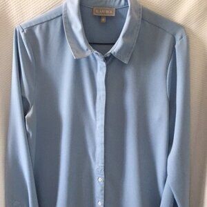 Laura's Blue Ladies Blouse - Size 8